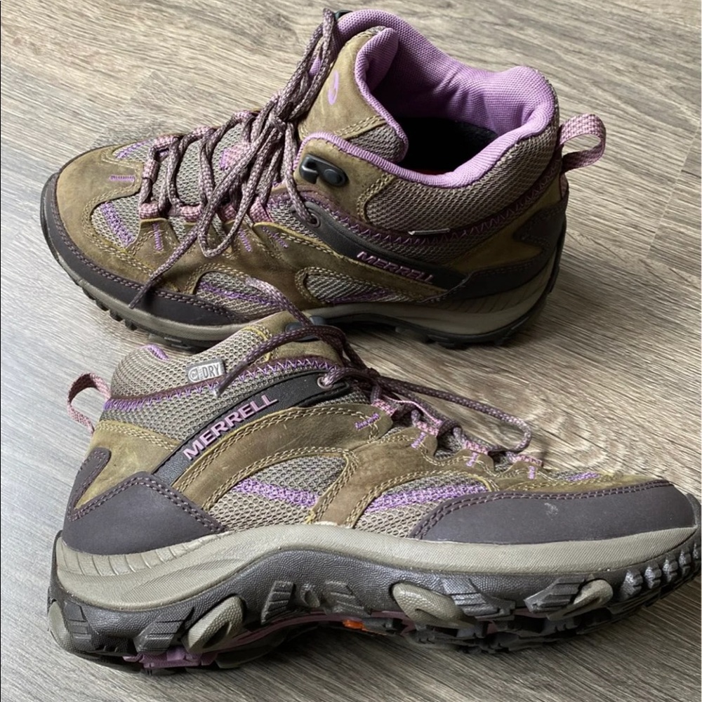 Merrell Women's Salida Mid Waterproof Hiking Boot Brindle